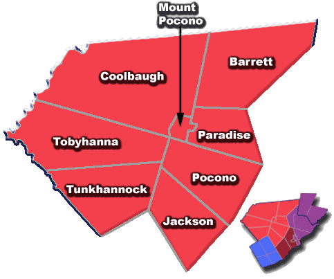 Pocono Mountain School District Real Estate Map